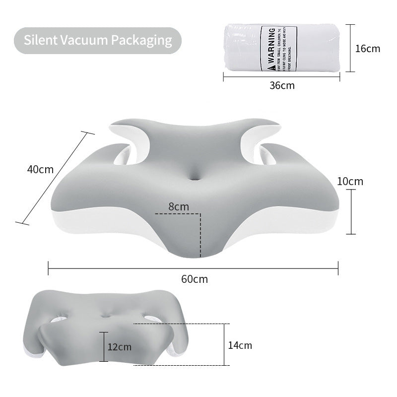 Ergonomic Neck And Shoulder Sleep Pillow With Cooling Gel Surface Bowlift
