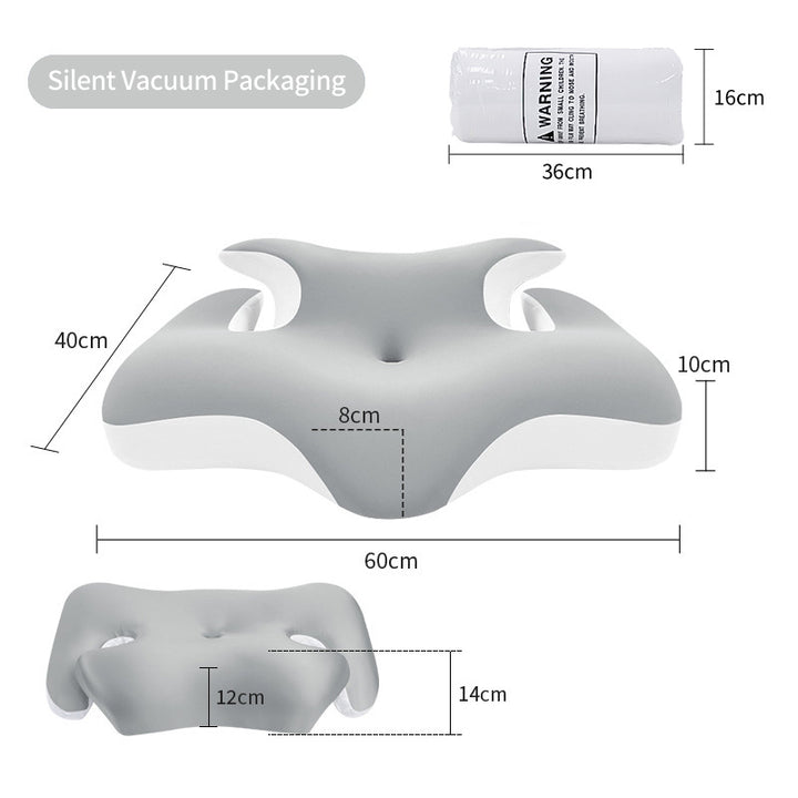 Ergonomic Neck And Shoulder Sleep Pillow With Cooling Gel Surface Bowlift