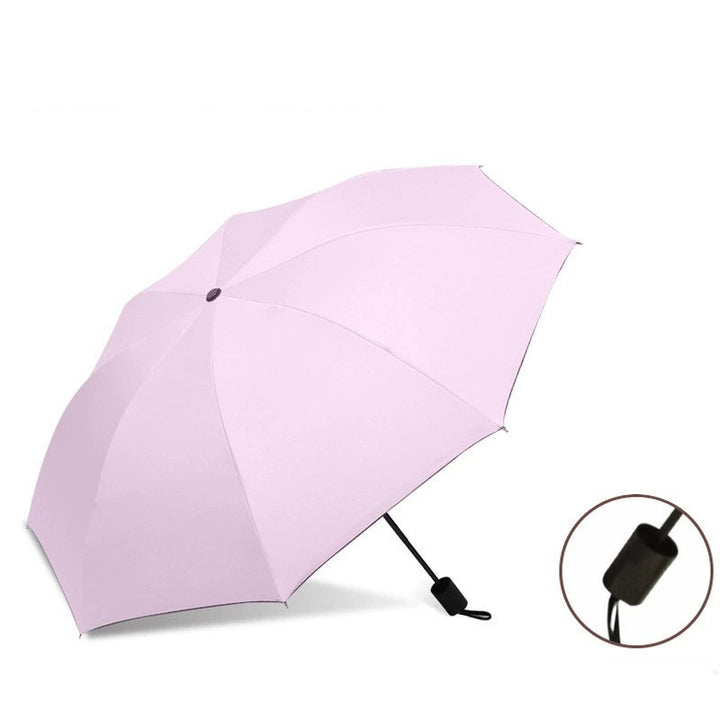 Women compact folding umbrella with Bowlift handle