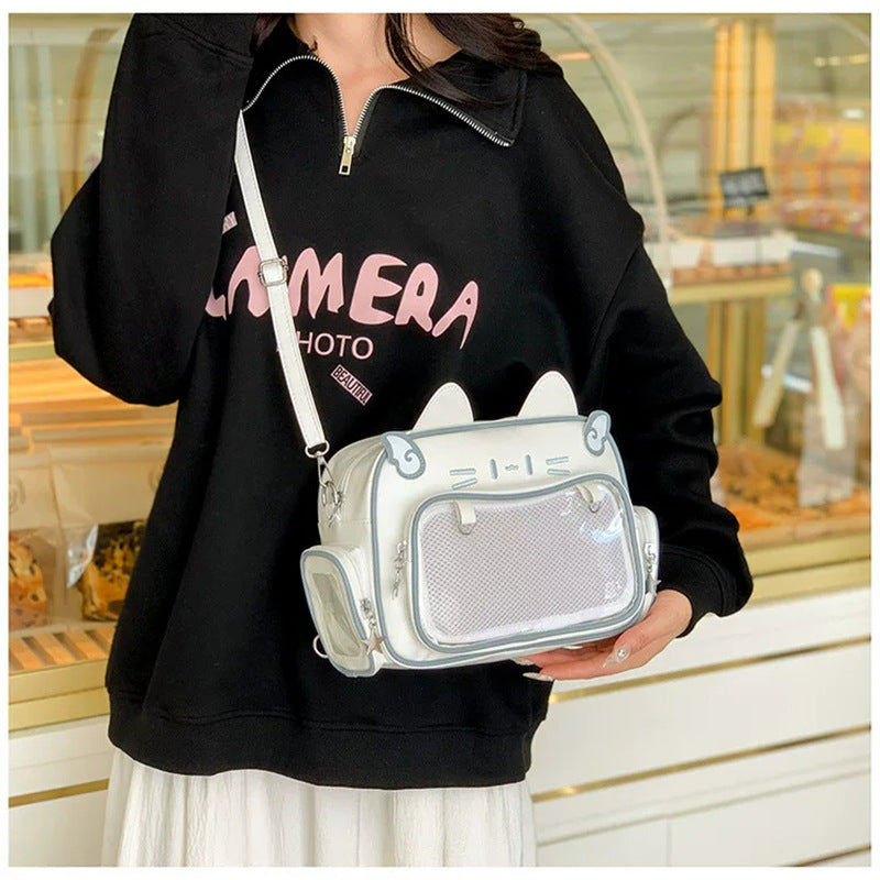 Cute Cat-Themed Crossbody Bag Bowlift