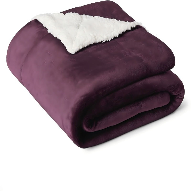 Reversible Plush Sherpa Blanket Bowlift