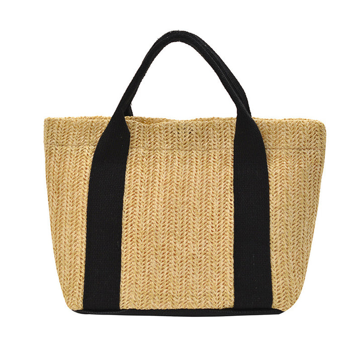 WoEco-Friendly Straw Beach Tote Bowlift