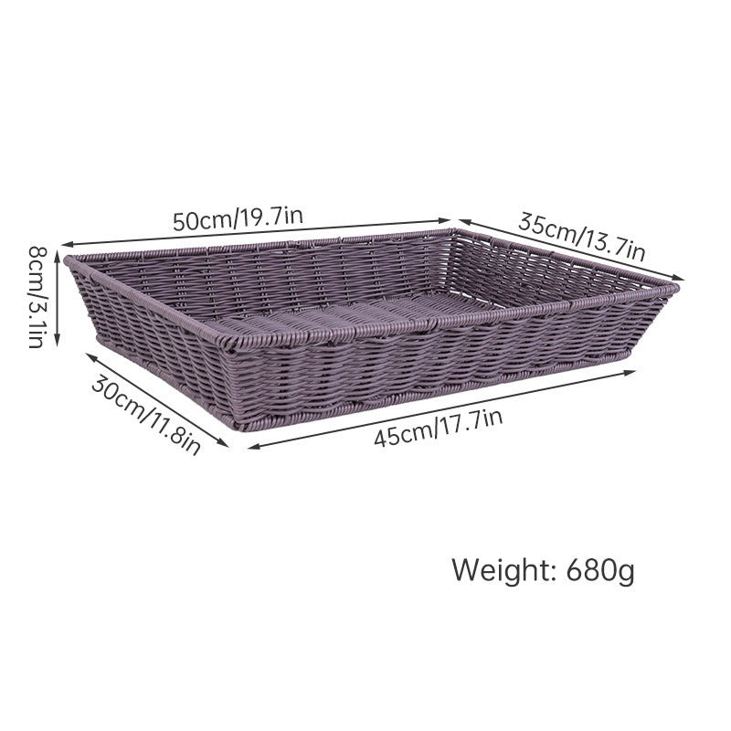 Versatile Storage Wicker Basket Bowlift