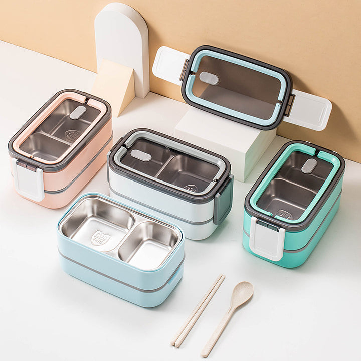 Stackable Two-Tier Leakproof Compartment Bento Lunch Box Bowlift