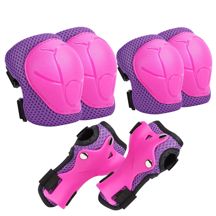 Protective Skate Pad Set with Breathable Mesh Knee Elbow Wrist Guards Bowlift