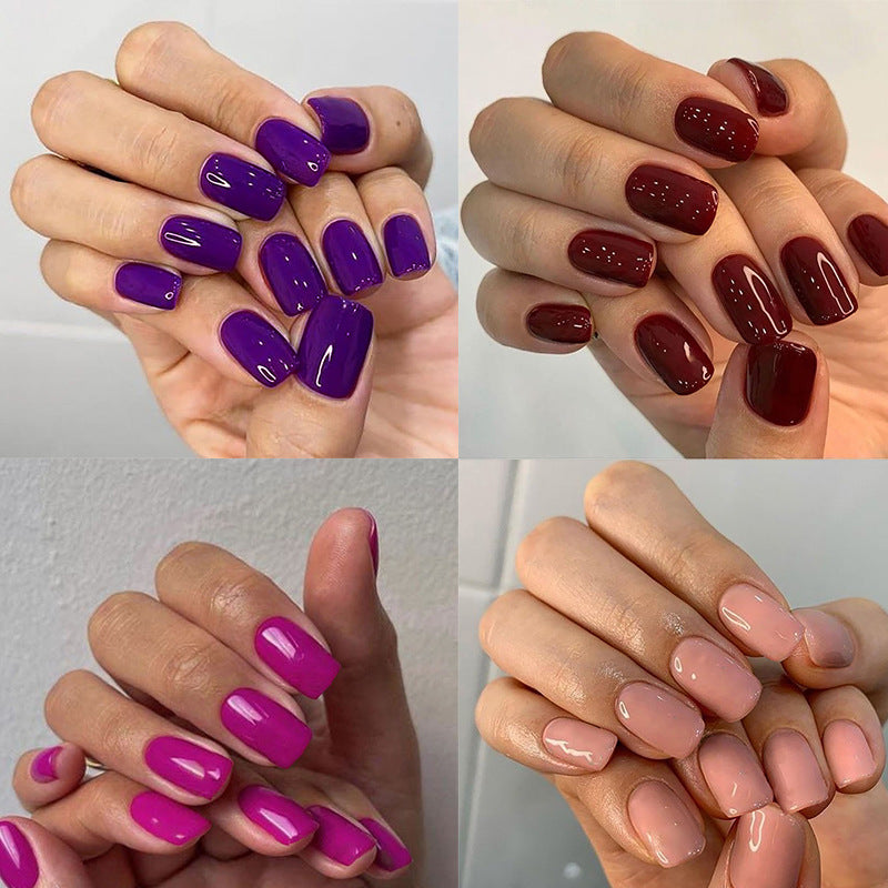 Premium Glossy Press-On Nail Collection Bowlift