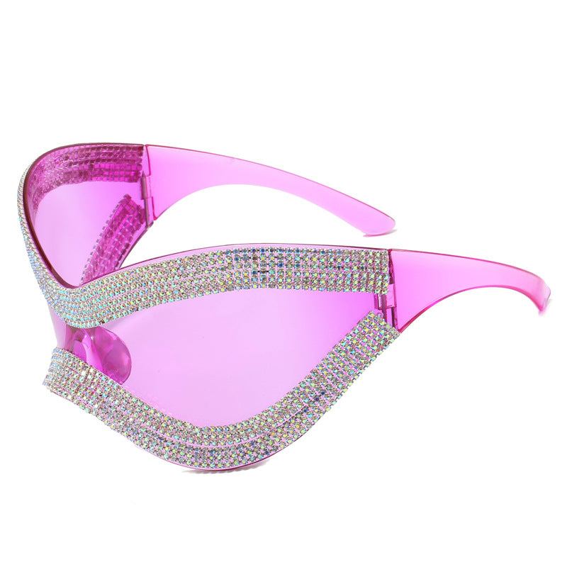 Ladies glamorous sunglasses with rhinestone-studded frame Bowlift