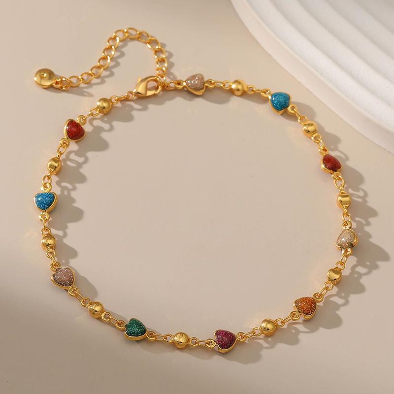 Heart Charm Anklet Bowlift