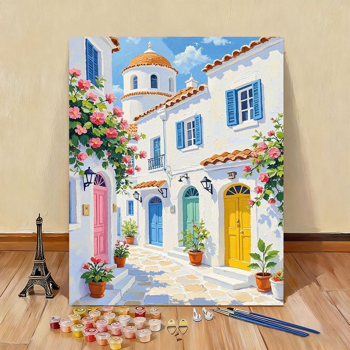 DIY Scenic Coastal Paint by Numbers Kit Bowlift