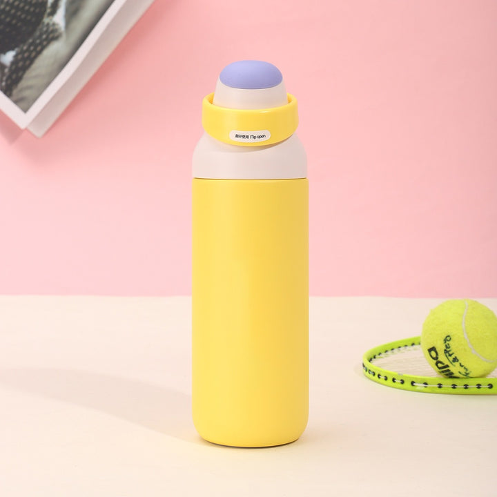 Women's insulated drinking bottle with ergonomic closure Bowlift