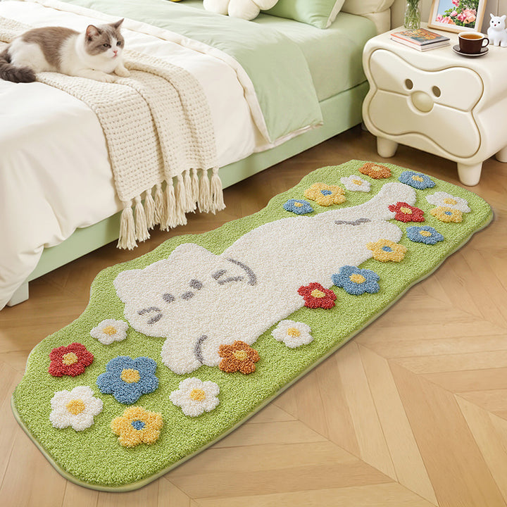 Tiger-Head Shaped Area Rug Bowlift