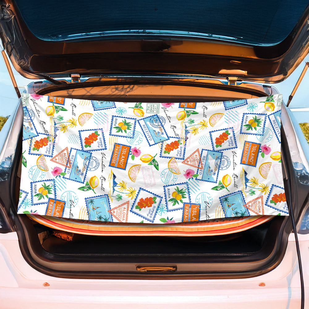 Multifunctional beach towel with cheerful fruit pattern Bowlift
