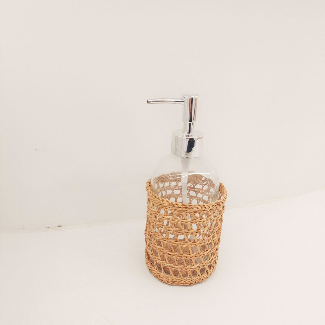 Decorative Woven Soap Dispenser Bowlift