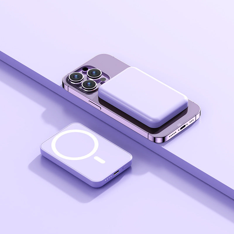 Magnetic Powerbank with Qi Technology Bowlift