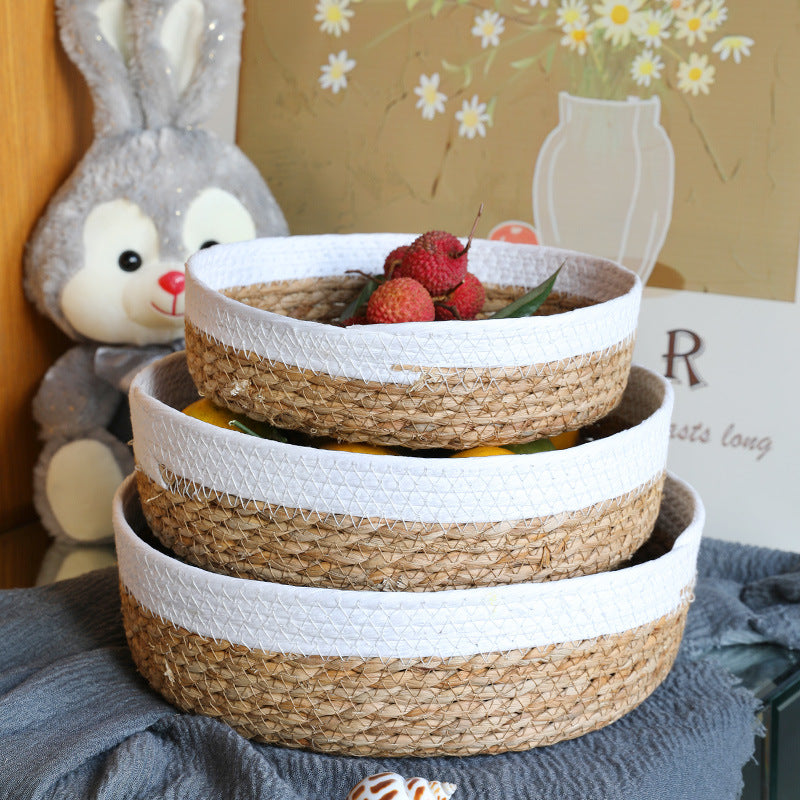 Unisex beef storage basket with elegant textile edging Bowlift