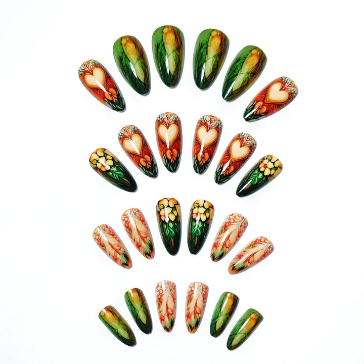 Nature-Inspired Nail Art Design Bowlift