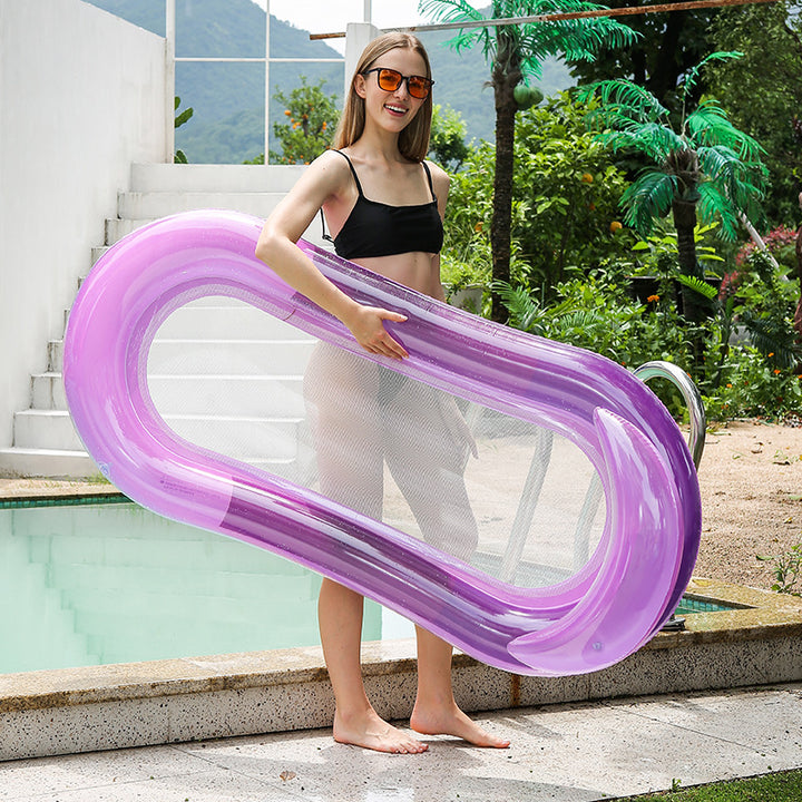 Women Inflatable Lounge Couch with Breathable Mesh Surface Bowlift