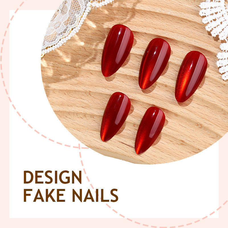 Artificial nail set with glossy design Bowlift