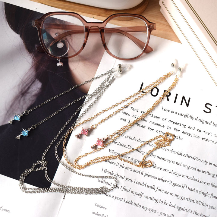 Elegant Dual-Tone Eyewear Chain Bowlift