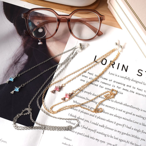 Elegant Dual-Tone Eyewear Chain Bowlift