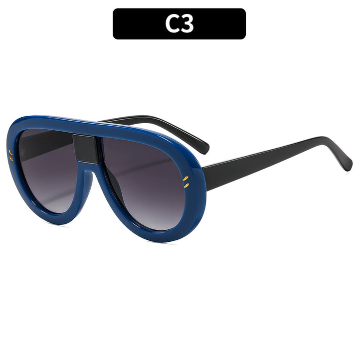 Futuristic Oversized Shield Sunglasses