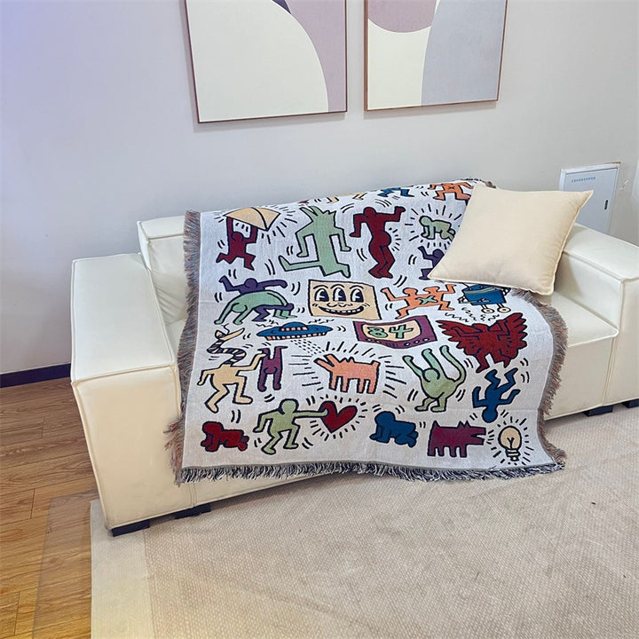 Artistic Graphic Tapestry Blanket