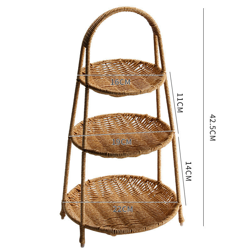 Handcrafted Wicker Storage Basket Bowlift