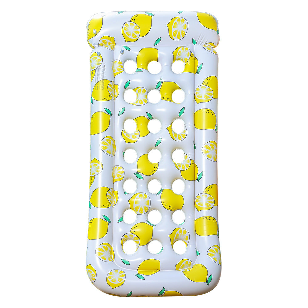 Women's Inflatable Swimming Ring with Watermelon Design Bowlift