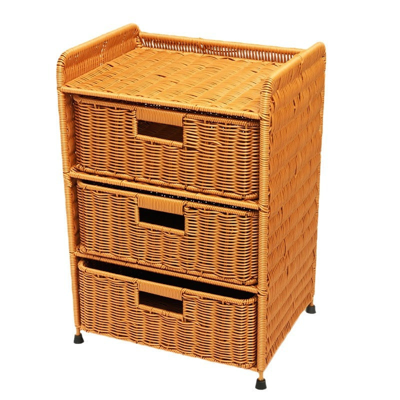 Multi-Drawer Woven Storage Chest Bowlift