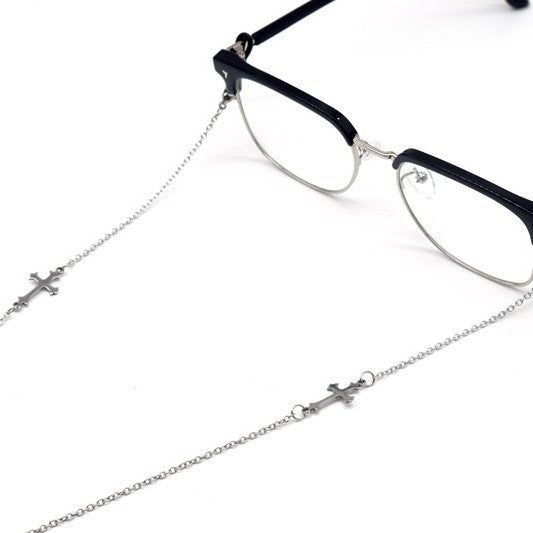 Stylish Cross-Designed Eyewear Chain Bowlift