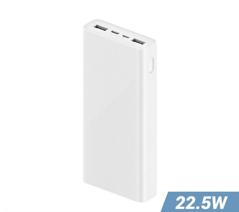 High-capacity twenty thousand mAh portable power bank with dual USB-A and USB-C fast charge ports Bowlift