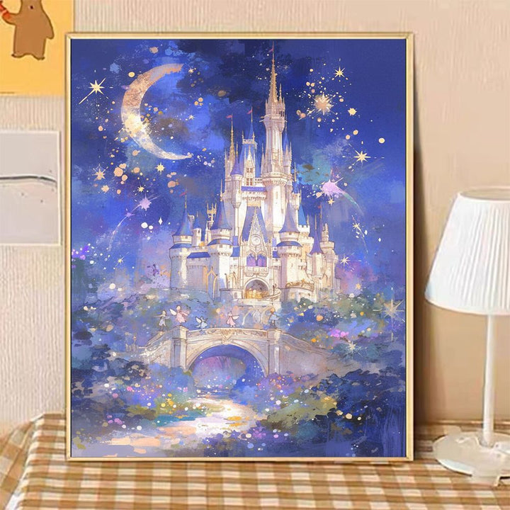 Enchanted Castle Landscape Canvas Art Bowlift