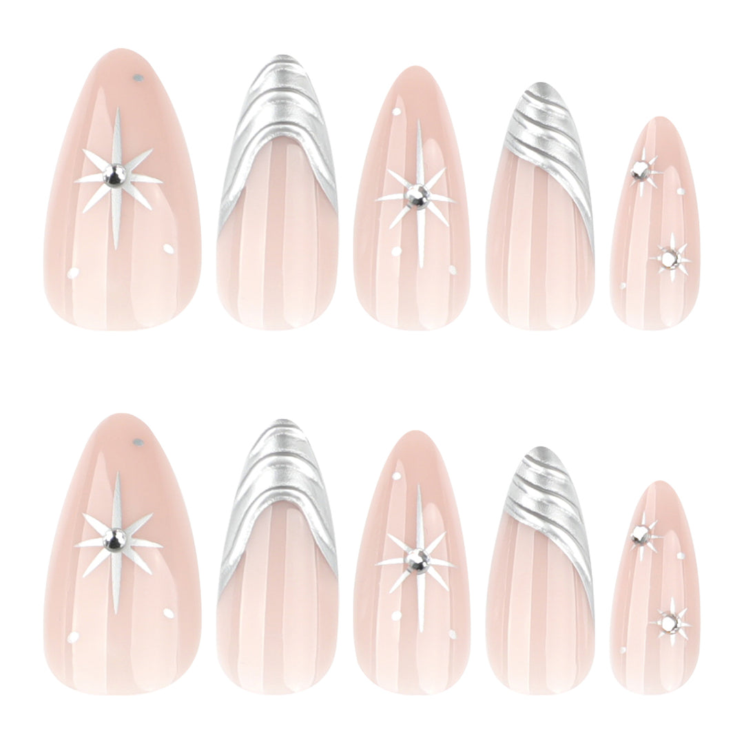 Artistic nail extensions with delicate designs Bowlift