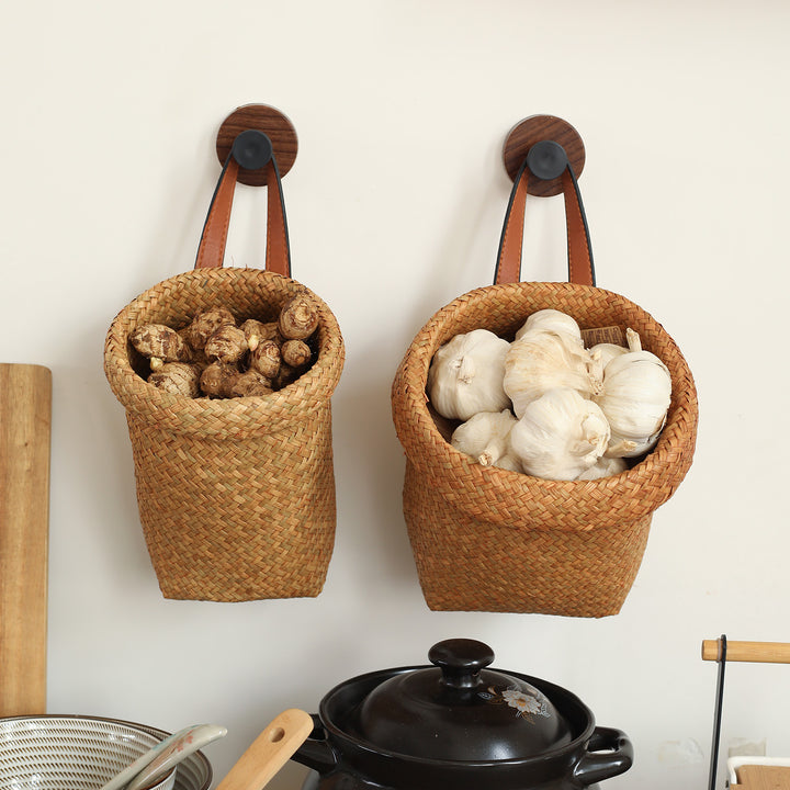 Unisex Handwoven Decorative Basket with Practical Handles Bowlift