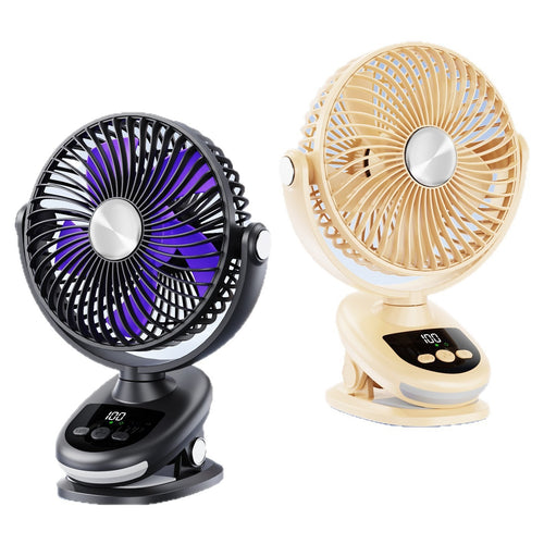 Unisex Portable Table Fan with LED Display and Touch Control Bowlift