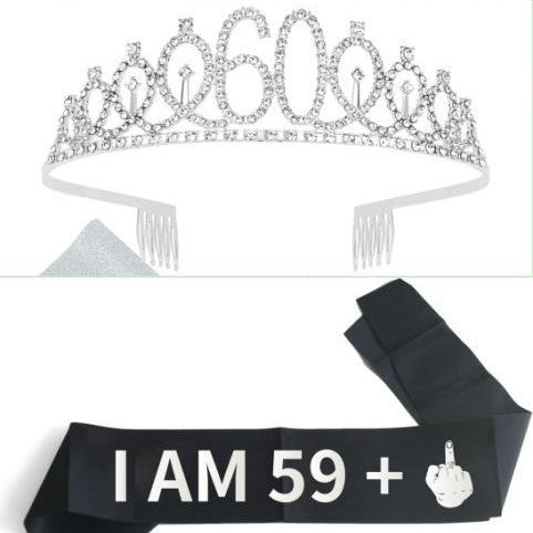 Ladies Glittering Crown with Swarovski Stones Bowlift
