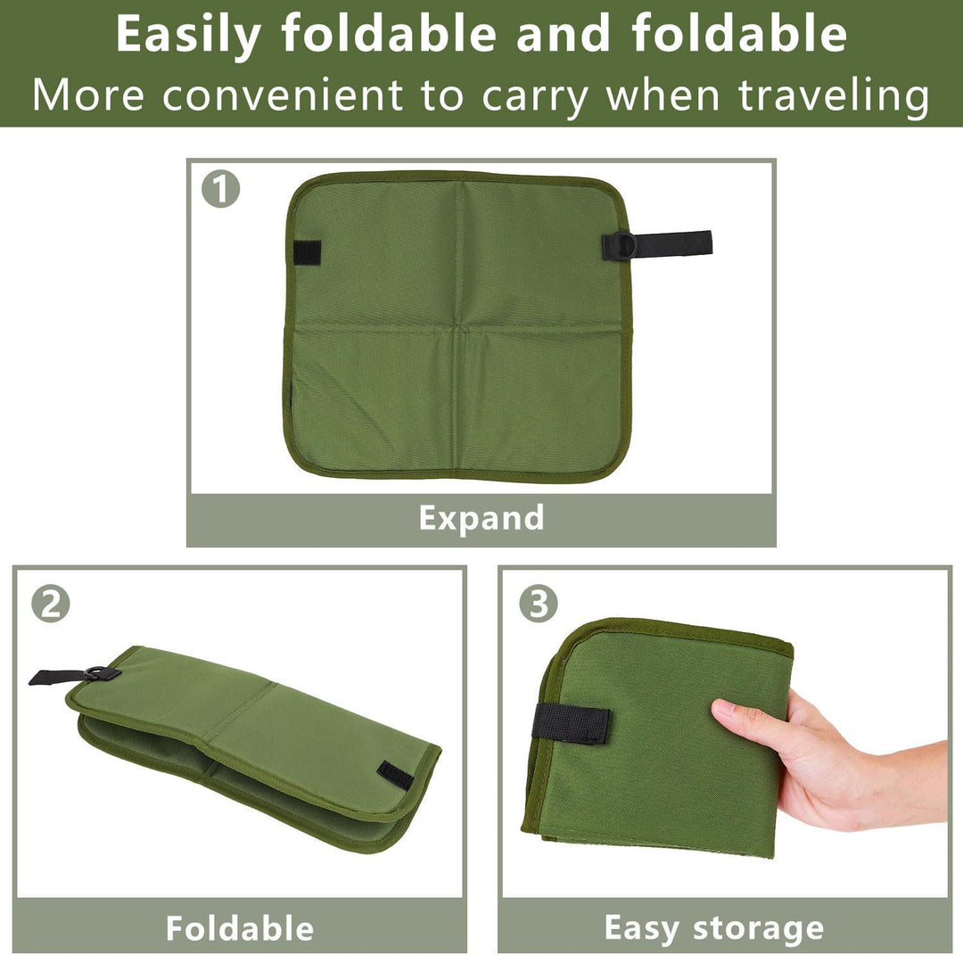 Ladies outdoor seating mat with detachable carrying strap Bowlift