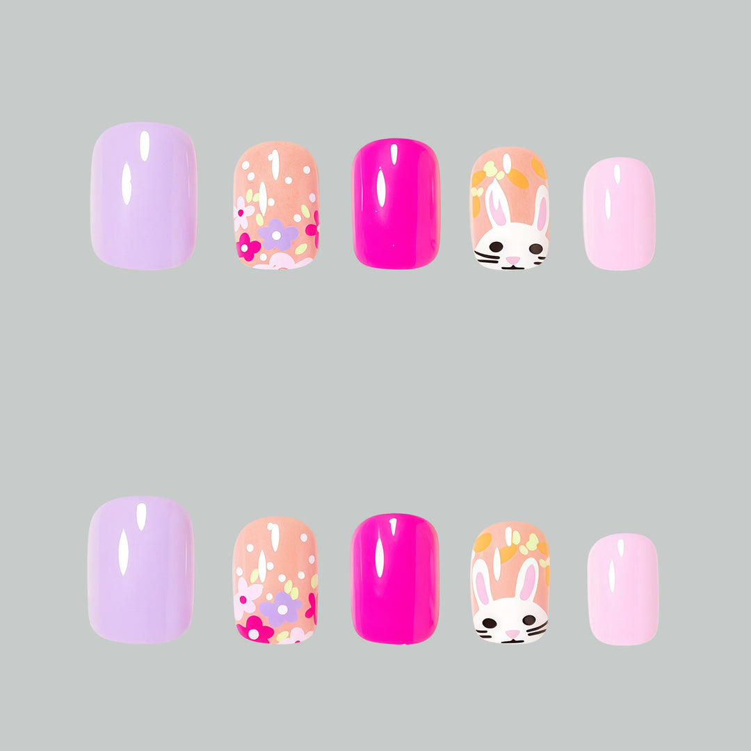 Floral Themed Nail Art Design Bowlift