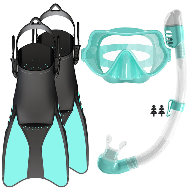 Snorkel set with high-quality fins and ergonomic diving mask Bowlift