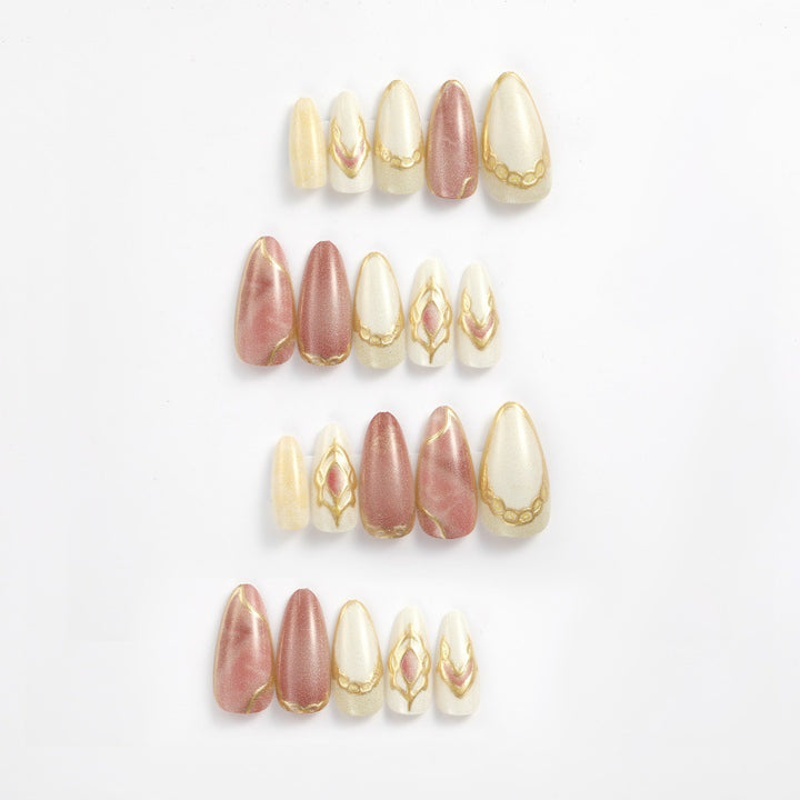Acrylic nails in modern layered look Bowlift