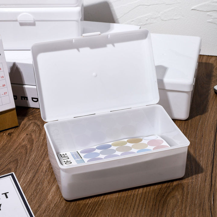 Versatile Storage Box with Secure Lid Bowlift