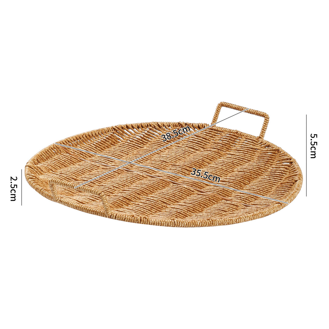 Handwoven Decorative Serving Basket Bowlift