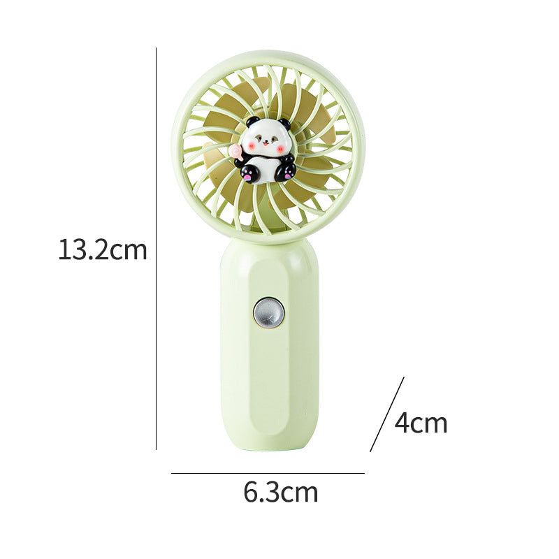 Women's Portable Hand Fan with Cute Panda Design Bowlift
