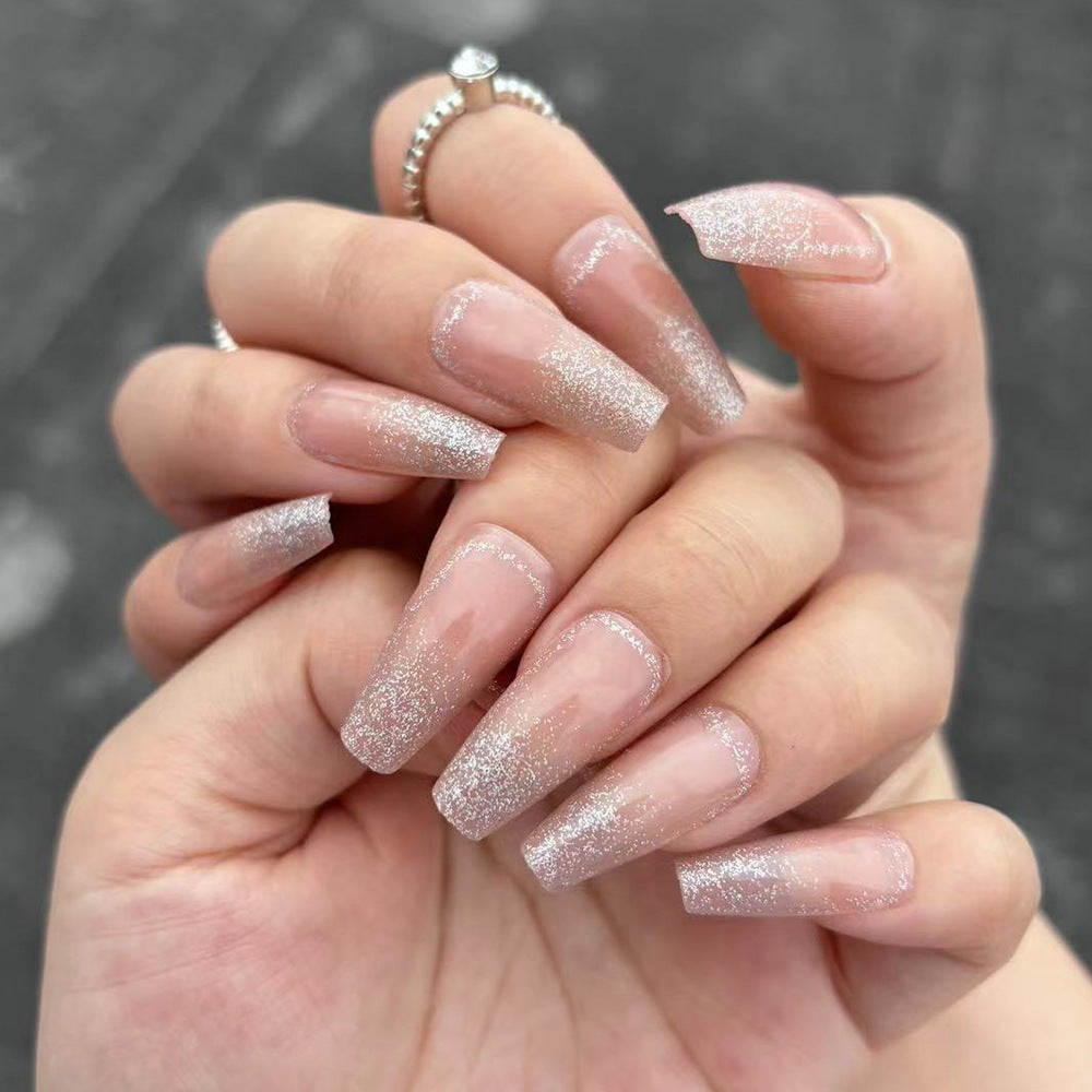 Glittery Long-Lasting Press-On Nails Bowlift