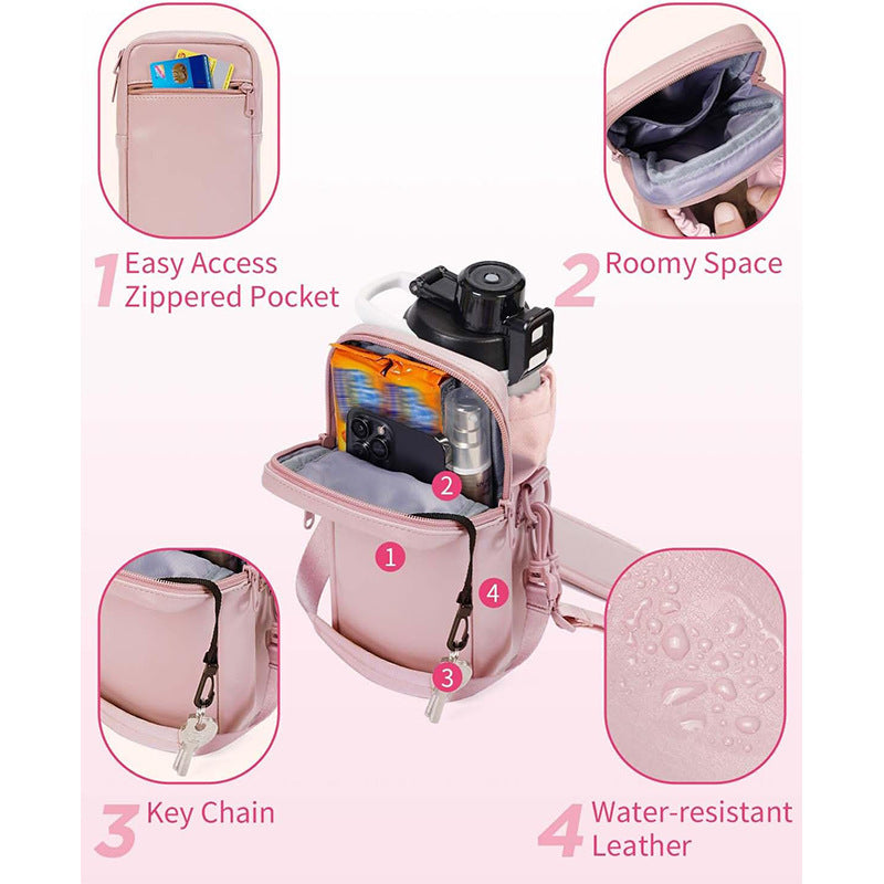 Multifunctional Water Bottle Bag with Insulated Compartment Bowlift