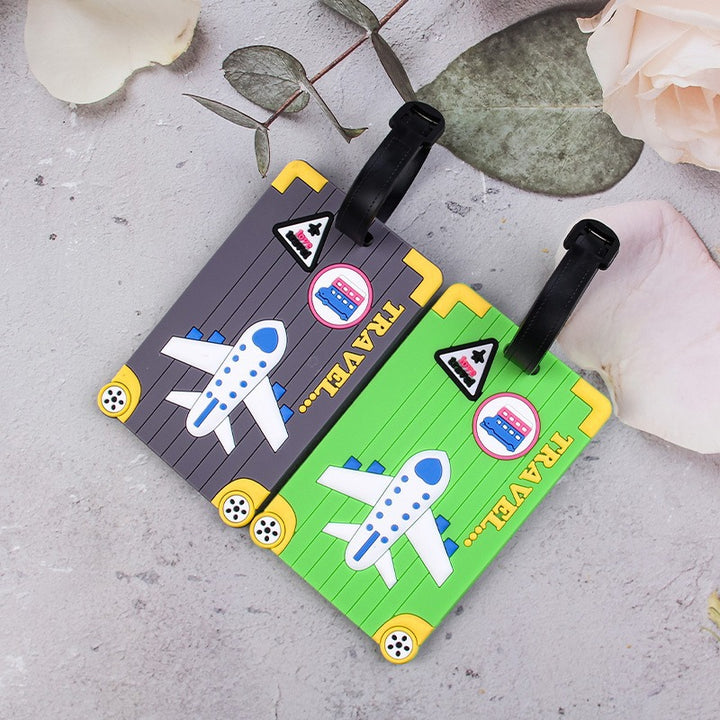 Fun Airplane-Themed Luggage Tag Bowlift