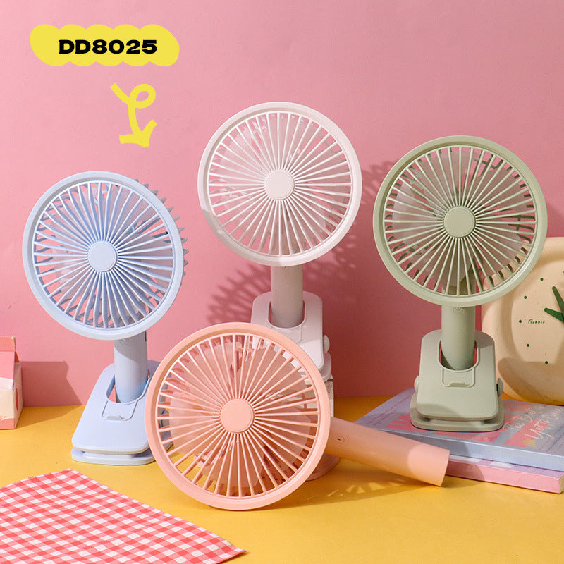 Women Portable Mini Rotary Fan with Flexible Tilt Mechanism Bowlift