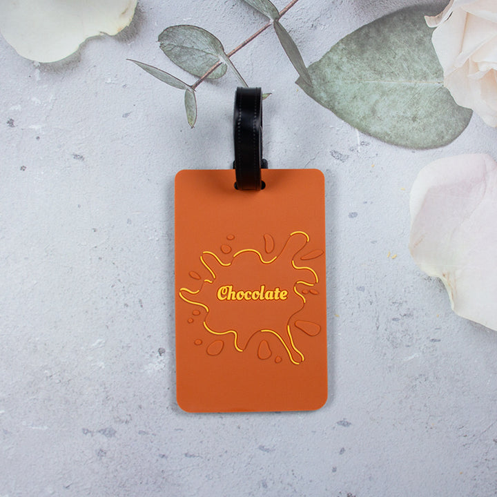 Fun Chocolate Splash Luggage Tag Bowlift