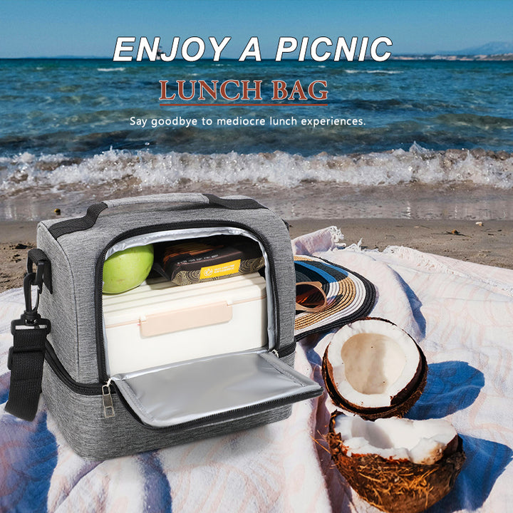 Insulated picnic bag with practical compartments Bowlift