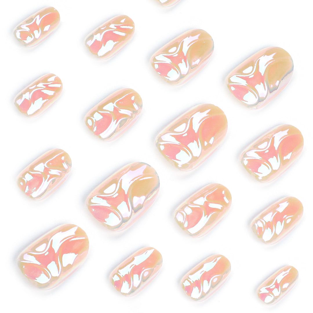 Artful nail art with unique holographic surface Bowlift